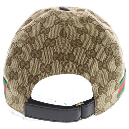 Gucci GG Canvas Sherry Line Baseball Cap Hat Brown Kqwbg — view 2