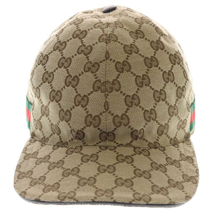 Gucci GG Canvas Sherry Line Baseball Cap Hat Brown Kqwbg — view 4