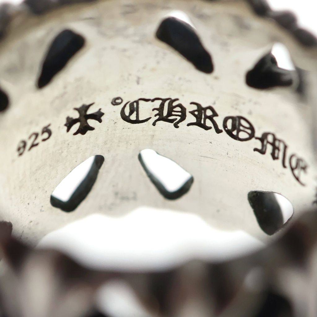 Chrome Hearts Cemetery Black Sling Silver Ring — view 5