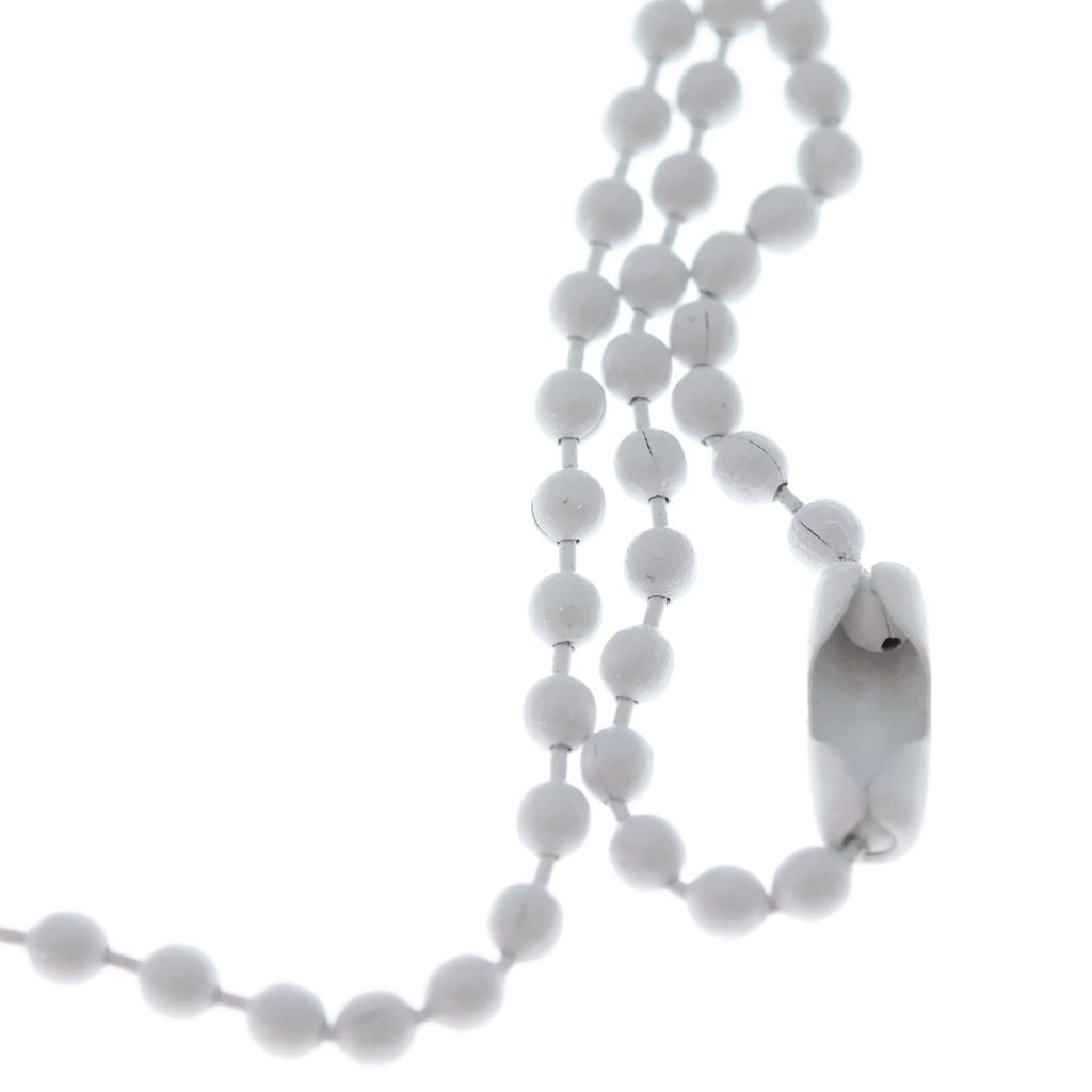 Chrome Hearts Rubber CH Crs Ball 2 Cross Necklace Silicone White — view 4