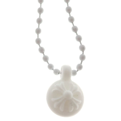 Chrome Hearts Rubber CH Crs Ball 2 Cross Necklace Silicone White — view 3