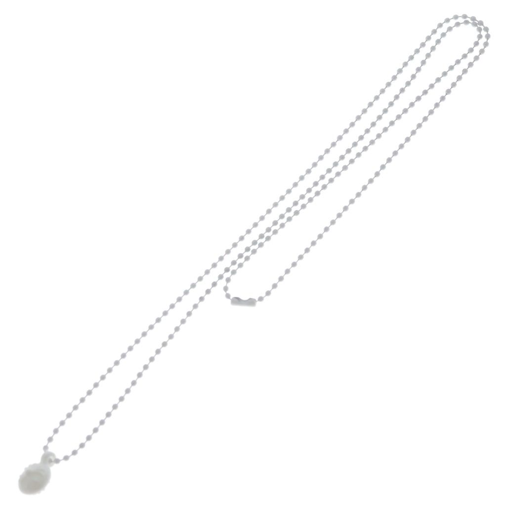 Chrome Hearts Rubber CH Crs Ball 2 Cross Necklace Silicone White — view 2