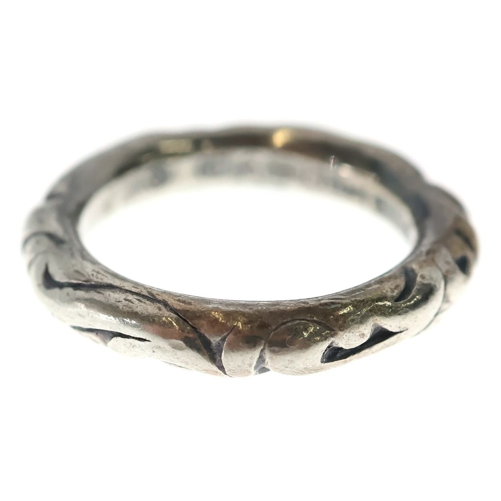 Chrome Hearts Scrl Band Scroll Ring Silver — view 4