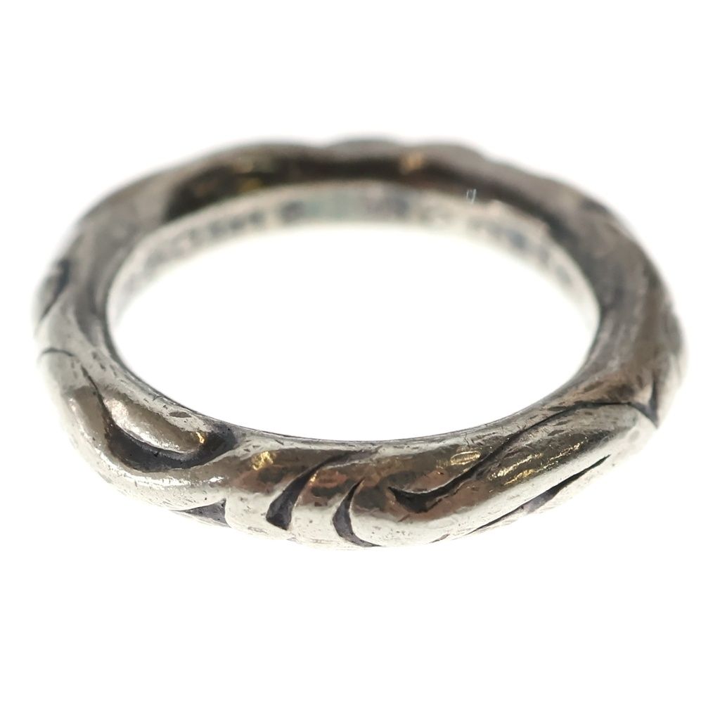 Chrome Hearts Scrl Band Scroll Ring Silver