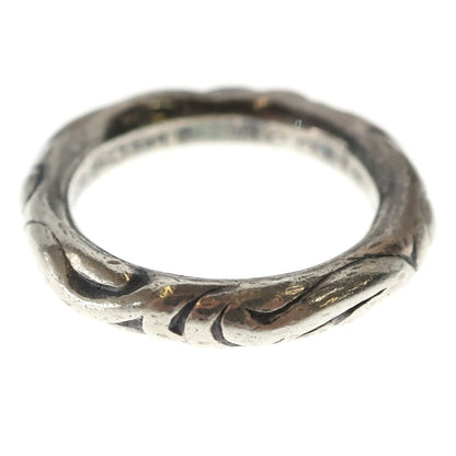 Chrome Hearts Scrl Band Scroll Ring Silver