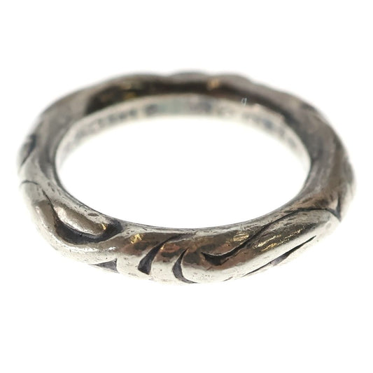 Chrome Hearts Scrl Band Scroll Ring Silver