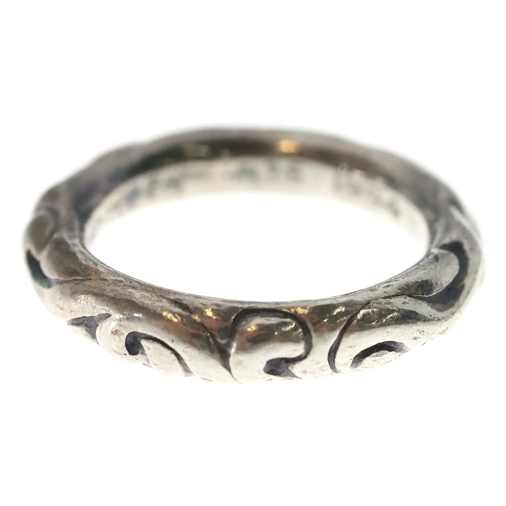 Chrome Hearts Scrl Band Scroll Ring Silver — view 3