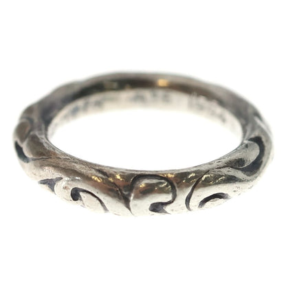 Chrome Hearts Scrl Band Scroll Ring Silver — view 3