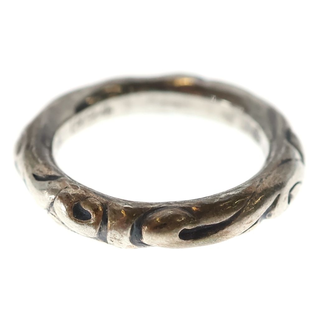 Chrome Hearts Scrl Band Scroll Ring Silver — view 2