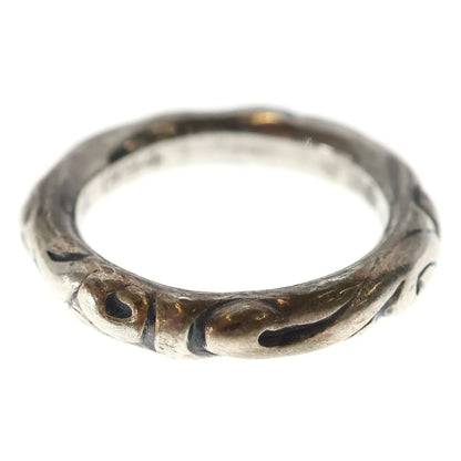 Chrome Hearts Scrl Band Scroll Ring Silver — view 2