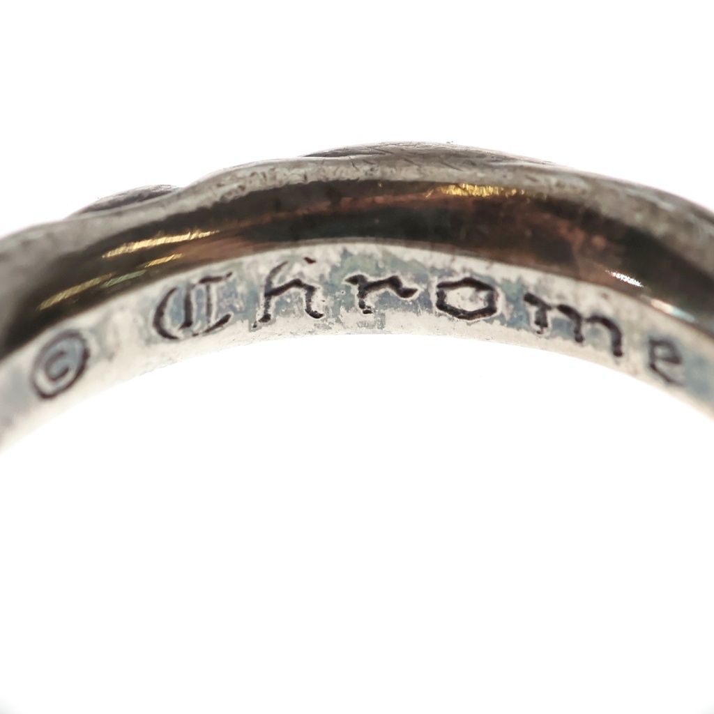 Chrome Hearts Scrl Band Scroll Ring Silver — view 5