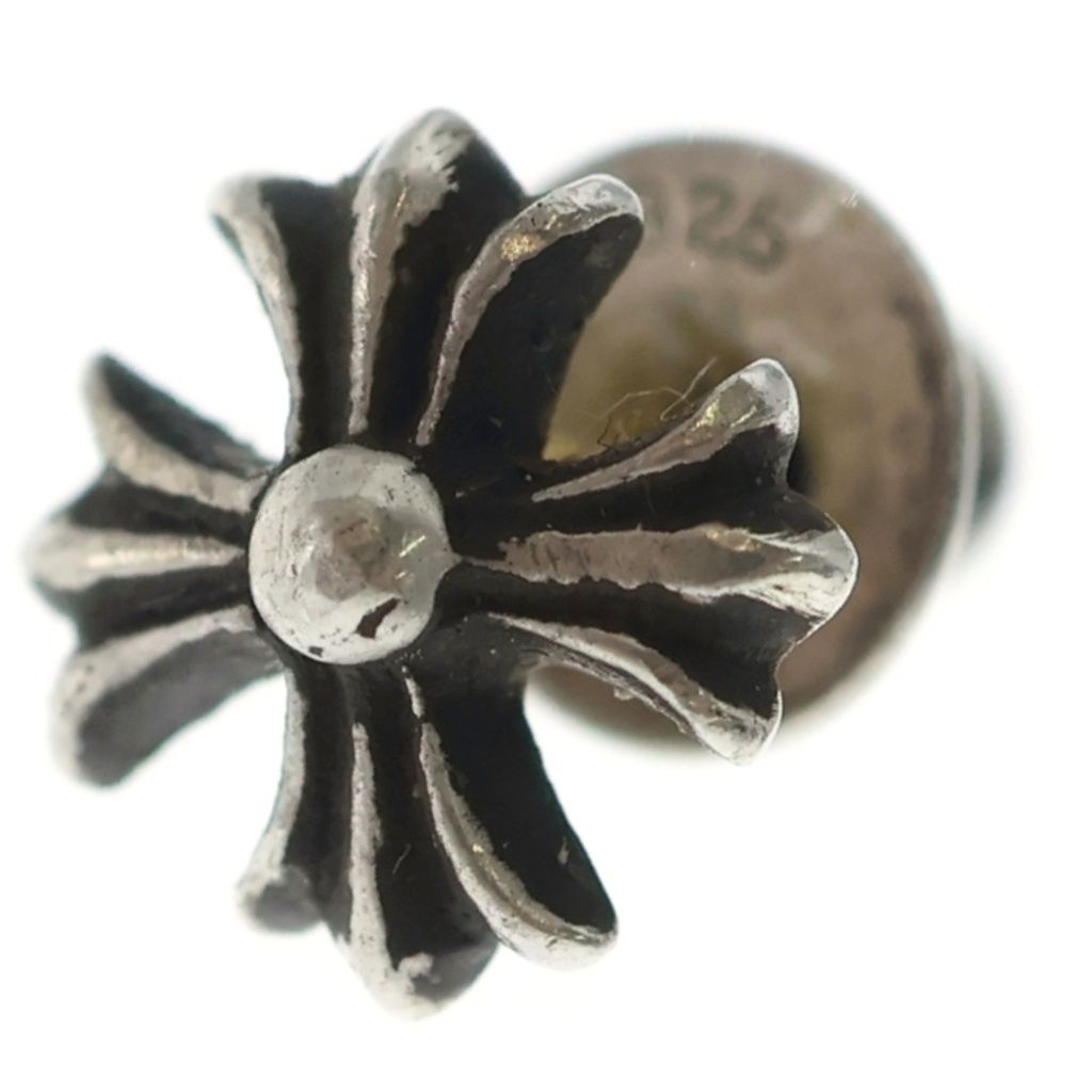 Chrome Hearts No2 CH Pls CH Plus Stud Earrings Silver