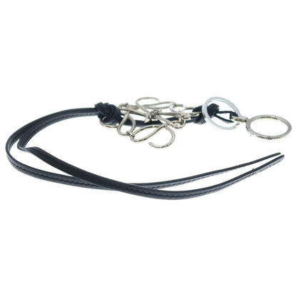 Loewe Anagram Charm Black Silver Keychain — view 4