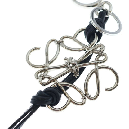 Loewe Anagram Charm Black Silver Keychain — view 6