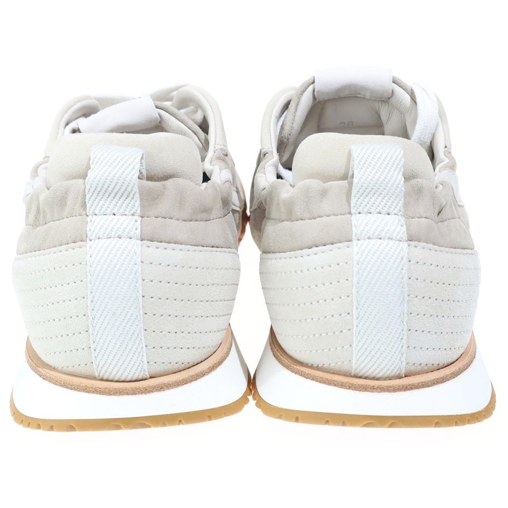Hermes Jet Sneakers Beige Ivory Shoes — view 3