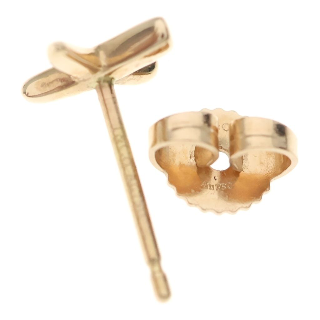 Tiffany & Co Paloma Picasso Graffiti Kiss Stud Earrings 18k Pink Gold — view 5