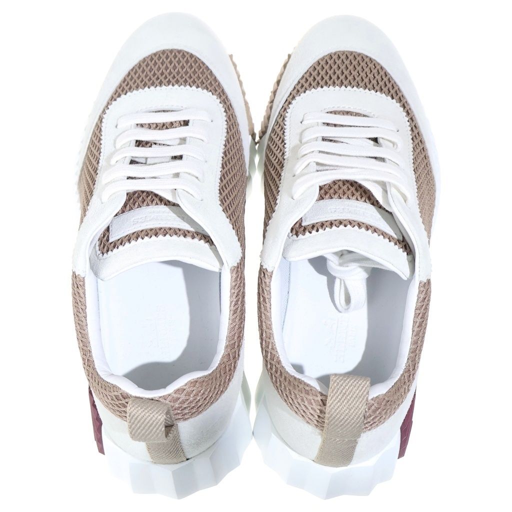 Hermes Bouncing Sneakers Beige White Shoes — view 4