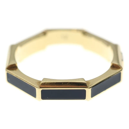 Gucci Link to Love Octagon Diamond Ring Black Ceramic Yellow Gold — view 3