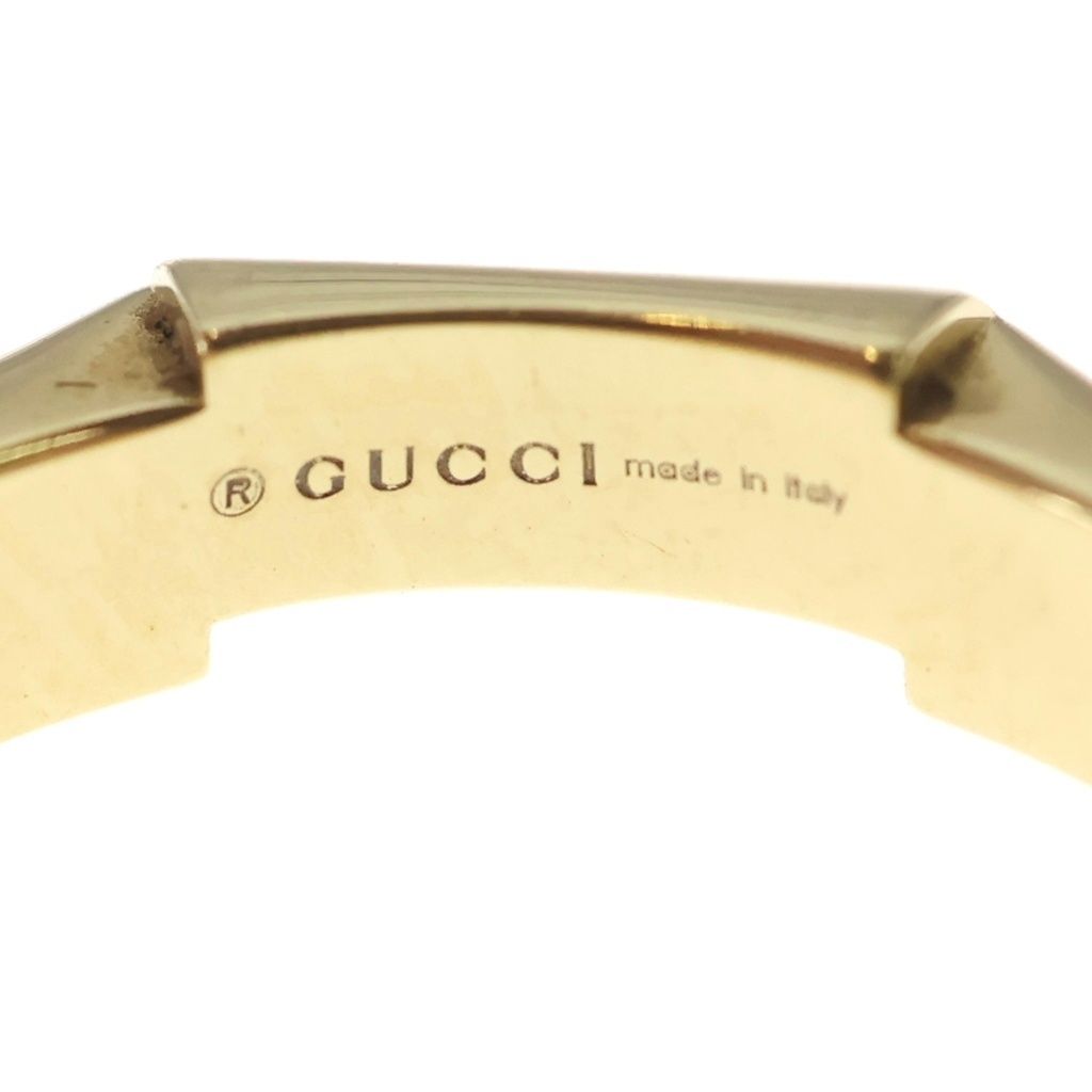 Gucci Link to Love Octagon Diamond Ring Black Ceramic Yellow Gold — view 5