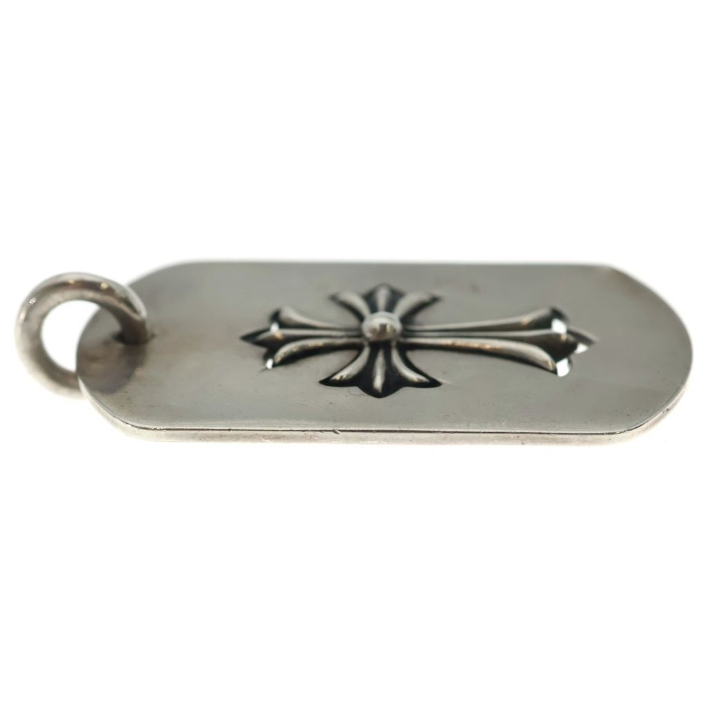 Chrome Hearts D Tag Lrg Tny Crs Cutout Tiny CH Cross Large Dog Tag Pendant — view 4