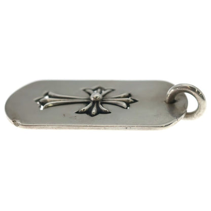 Chrome Hearts D Tag Lrg Tny Crs Cutout Tiny CH Cross Large Dog Tag Pendant — view 3