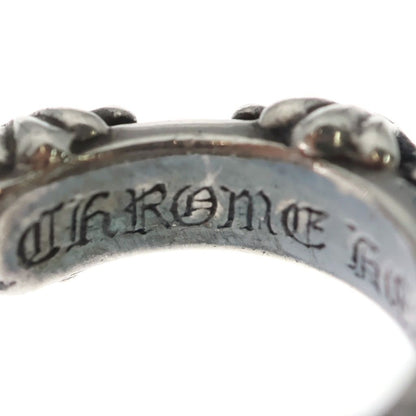 Chrome Hearts Hoop Cross Band Earrings Silver — view 5