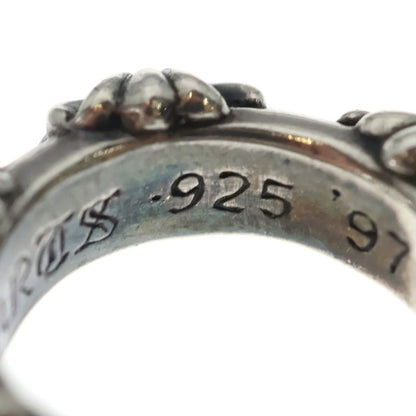 Chrome Hearts Hoop Cross Band Earrings Silver — view 6