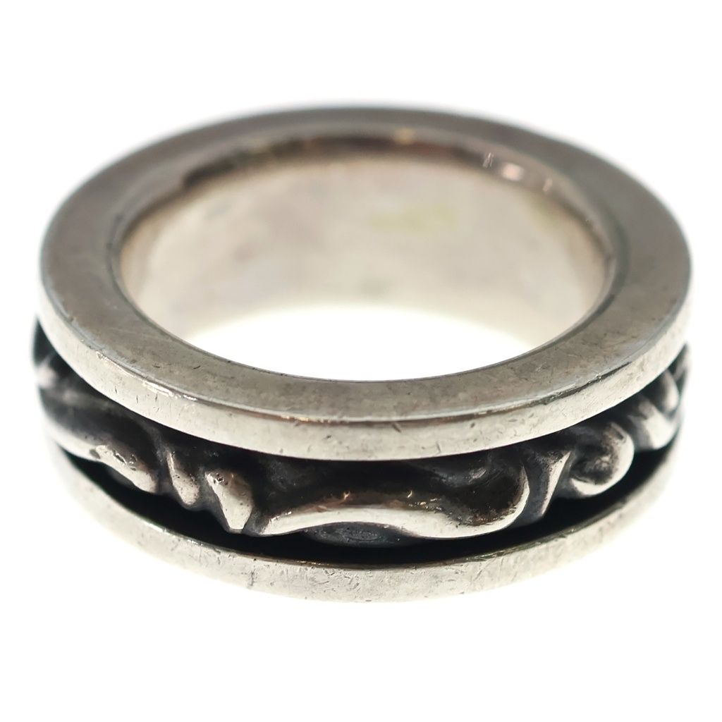 Chrome Hearts Spinner Scroll Ring Silver