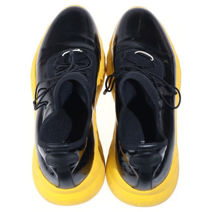Fendi Shade Effect FF Logo Low Cut Sneakers Black Yellow — view 4