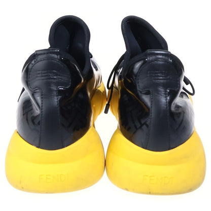 Fendi Shade Effect FF Logo Low Cut Sneakers Black Yellow — view 3