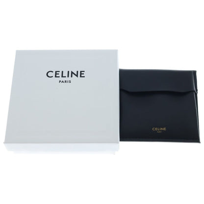 Celine Triomphe Rhinestone Earrings Silver — view 6