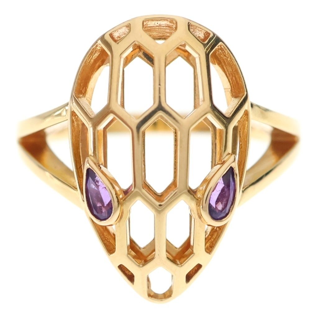 Bvlgari Serpenti Amethyst Ring Pink Gold — view 4