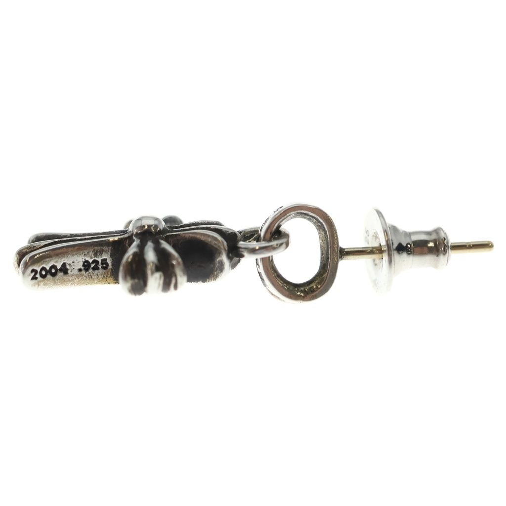 Chrome Hearts Bby Pprchn Baby Fat Cross Drop Earrings Silver — view 3