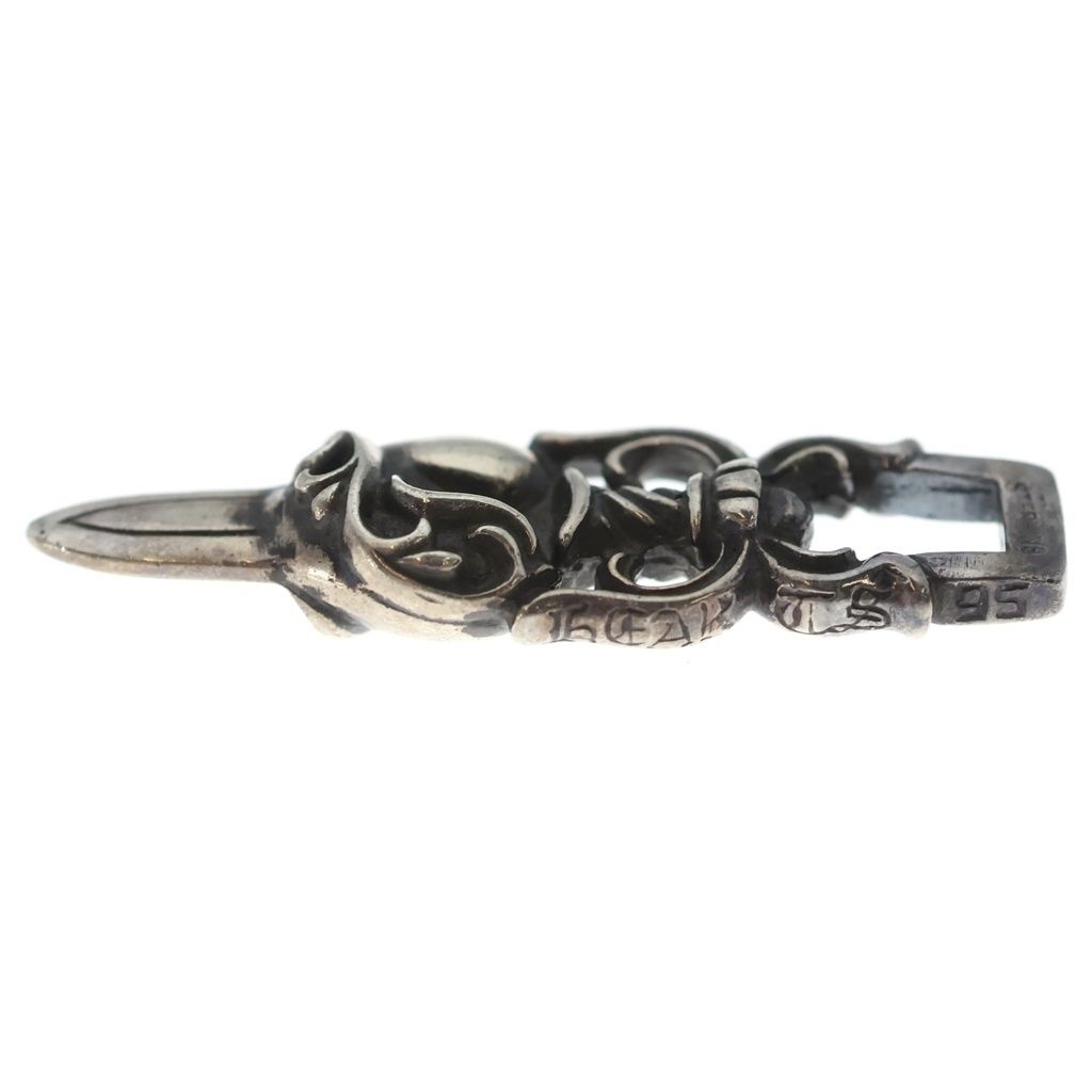 Chrome Hearts Dagger Heart Daga Pendant Silver — view 3
