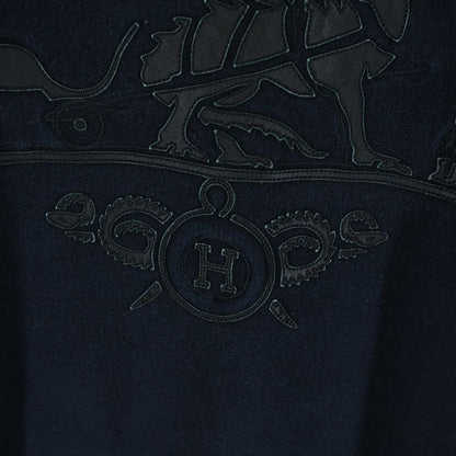 Hermes Exlibus Dragon Crew Neck Sweatshirt Black — view 6