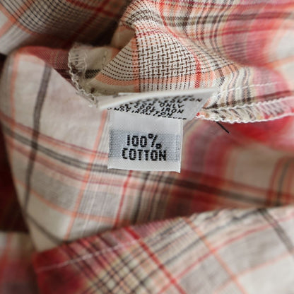 Chrome Hearts Large BS Flare Leather Patch Plaid Check Sleeve Shirt — view 8