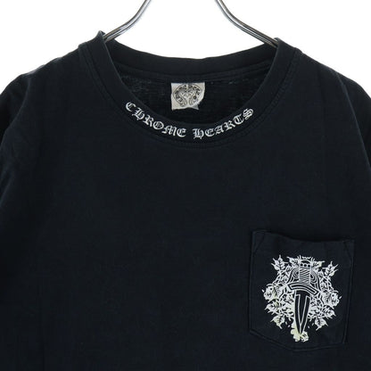 Chrome Hearts Vintage S Tee Neck Logo Print Short Sleeve T-Shirt — view 3