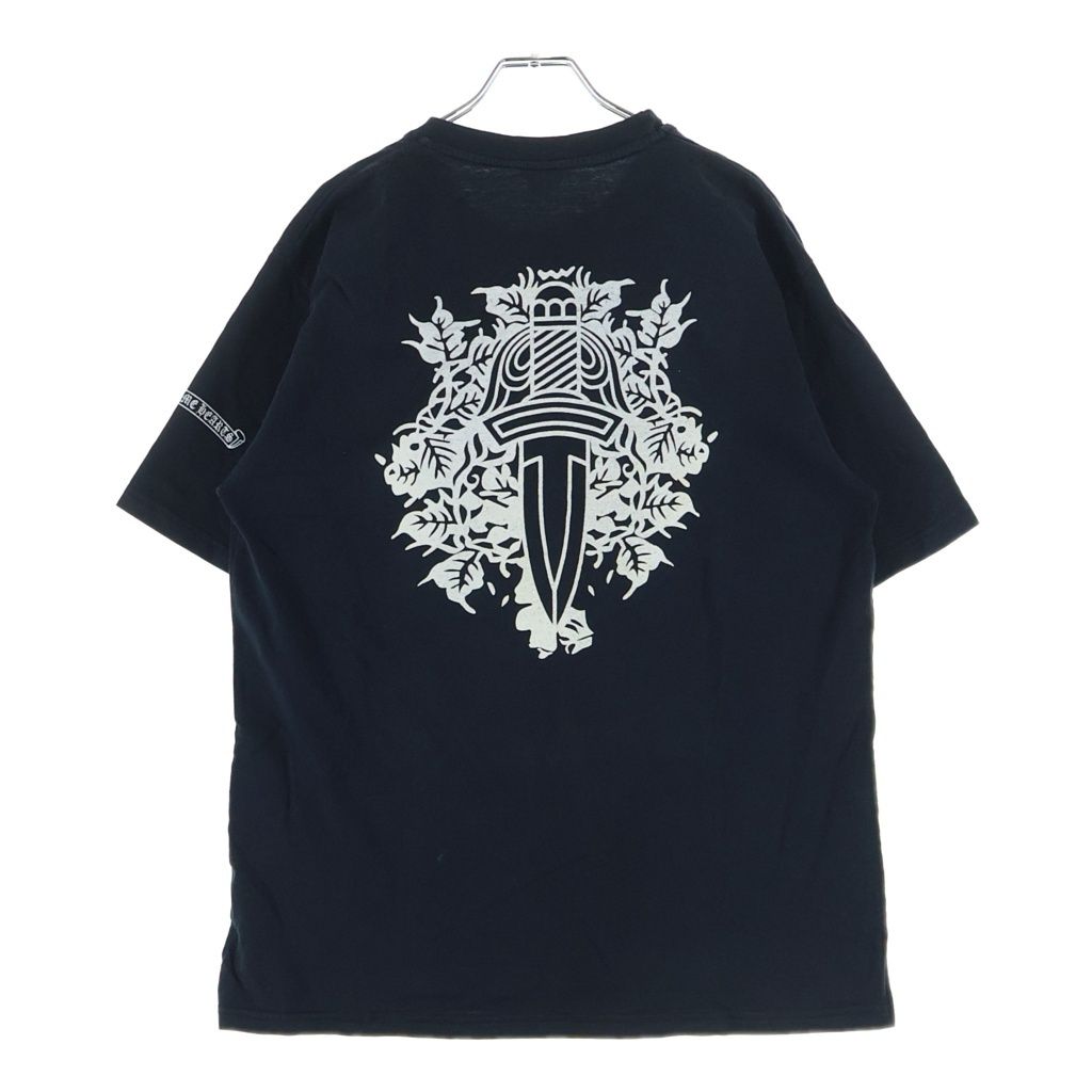Chrome Hearts Vintage S Tee Neck Logo Print Short Sleeve T-Shirt