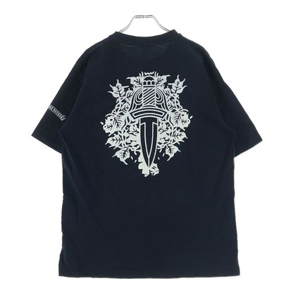 Chrome Hearts Vintage S Tee Neck Logo Print Short Sleeve T-Shirt