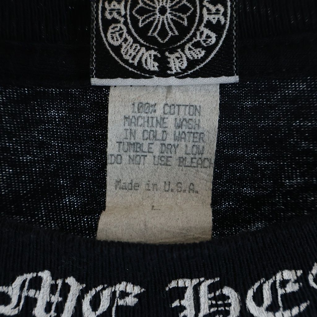 Chrome Hearts Vintage S Tee Neck Logo Back Scroll Label Print Short Sleeve — view 8