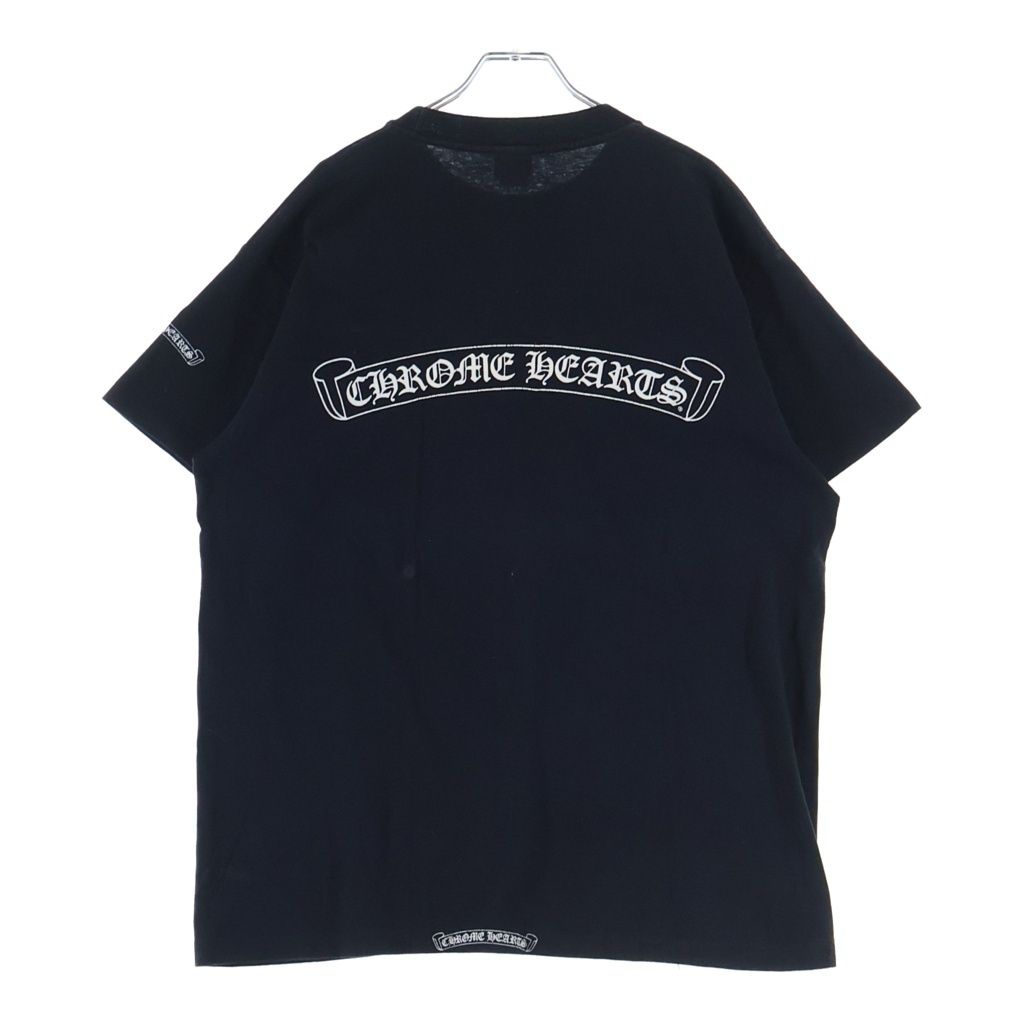 Chrome Hearts Vintage S Tee Neck Logo Back Scroll Label Print Short Sleeve