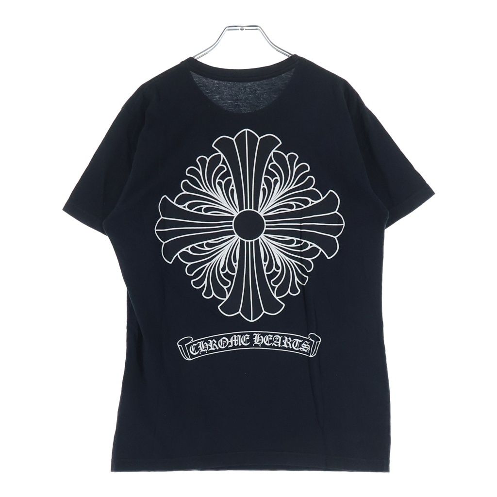 Chrome Hearts CH Plus T-shrt CH Back Scroll Print Short Sleeve T-Shirt Black