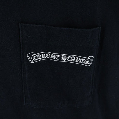 Chrome Hearts CH Plus T-shrt CH Back Scroll Print Short Sleeve T-Shirt Black — view 6