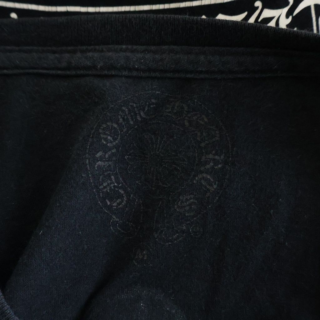 Chrome Hearts CH Plus T-shrt CH Back Scroll Print Short Sleeve T-Shirt Black — view 7