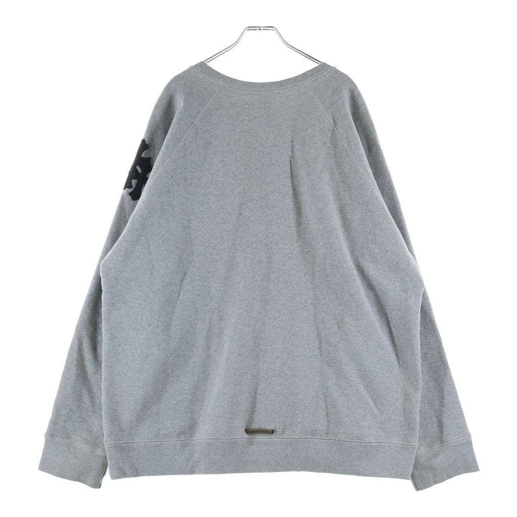 Chrome Hearts Not Sweatshirt Gyn Paper Jam Crew Neck with Cross Patch Gray — view 2