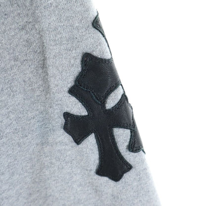 Chrome Hearts Not Sweatshirt Gyn Paper Jam Crew Neck with Cross Patch Gray — view 5