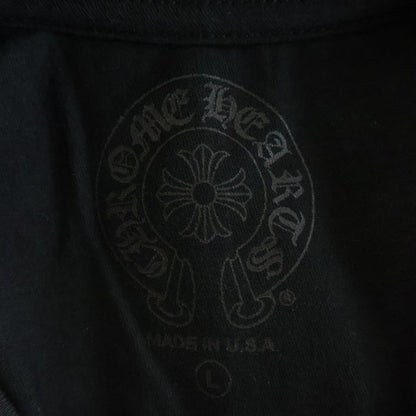 Chrome Hearts CH LS Neck Logo Print Sleeve Long T-Shirt Top Black — view 7