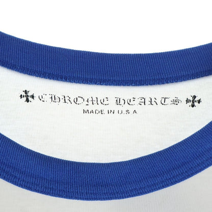 Chrome Hearts Raglan Sleeve Tee Back CH Print Long T-Shirt Long T Blue White — view 7