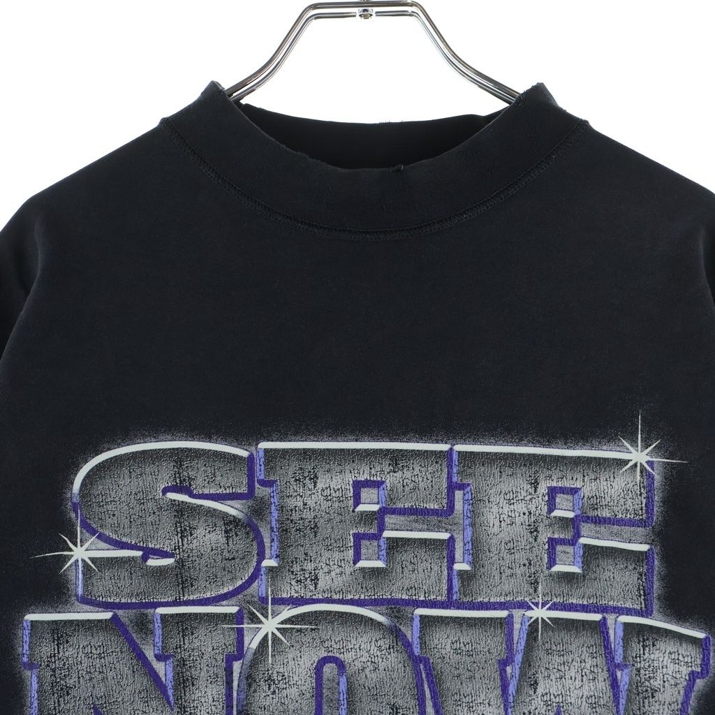 Balenciaga See Now Buy Now Tee Distressed Print Crew Neck Short Sleeve T-Shirt — view 3