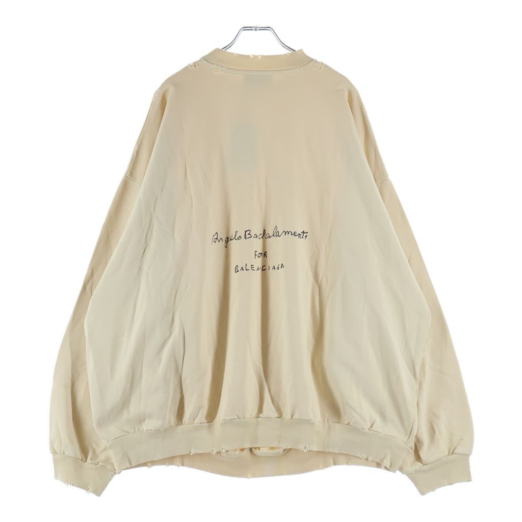 Balenciaga Angelo Badalamenti Crew Neck Sweatshirt Beige — view 2